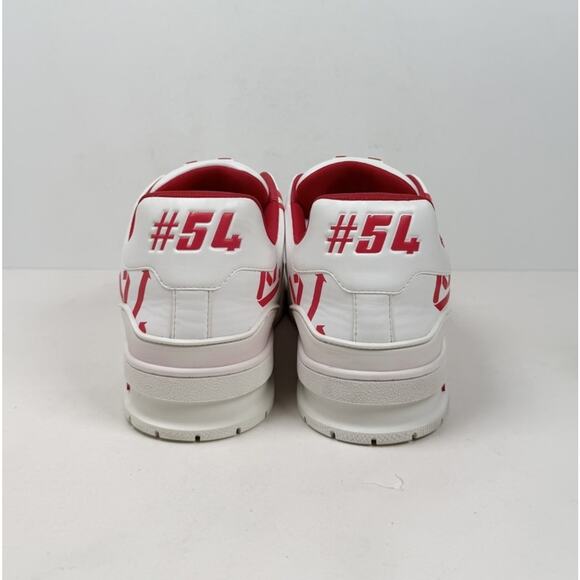 Size 9.5LV/10.5US - Louis Vuitton White Red Trainers❤️ Retail $1.2K! main image 5